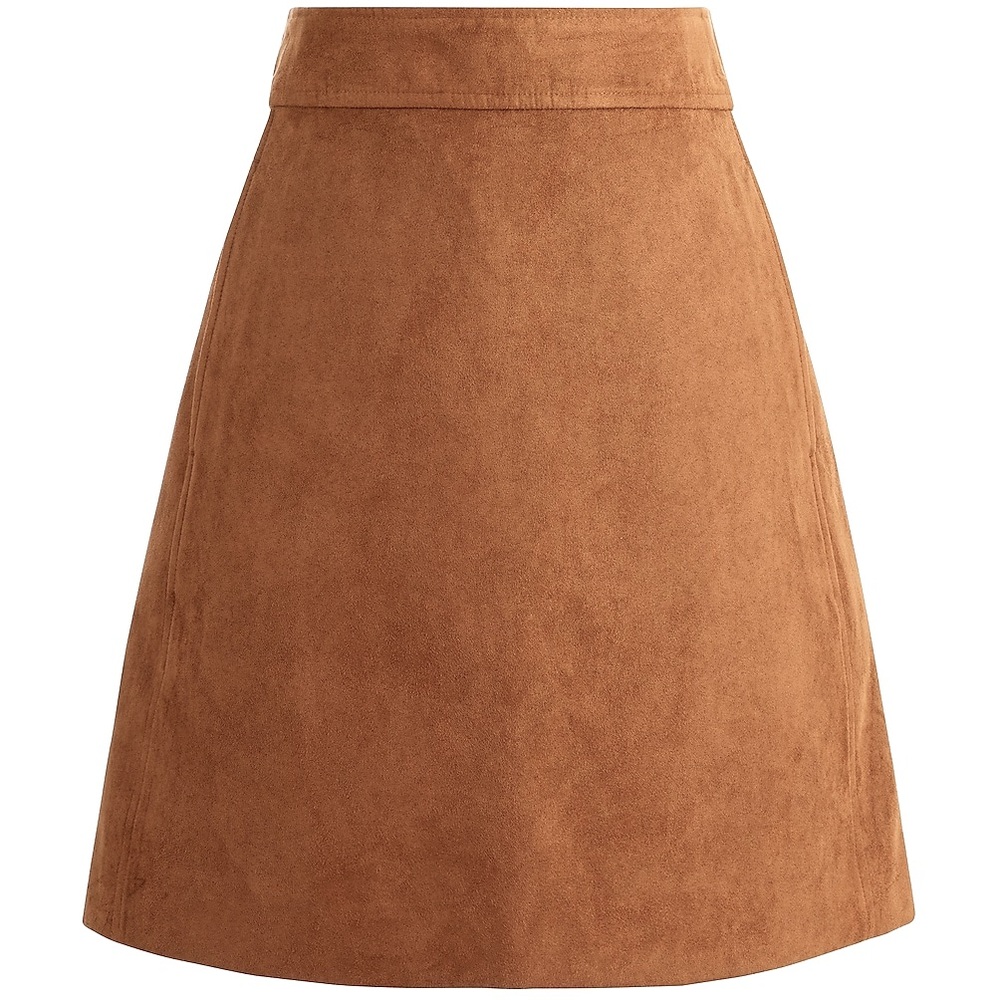 J.Crew NWT Faux-suede Mini Skirt - New Women | Color: Brown | Size: 14